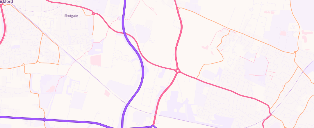 Map showing Daniel James Master Services, Wickford