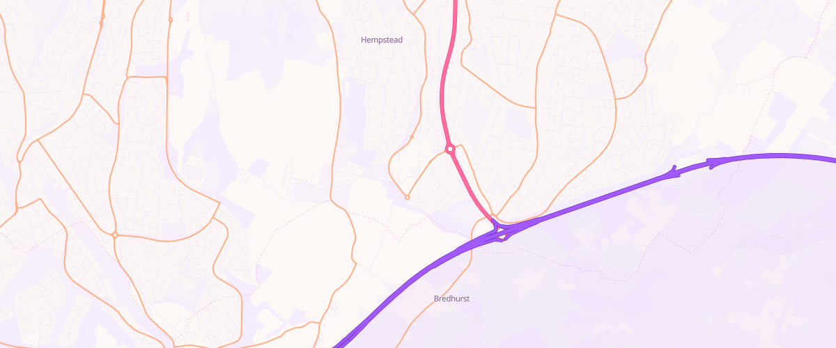 Map showing the location of Sainsburys Hempstead