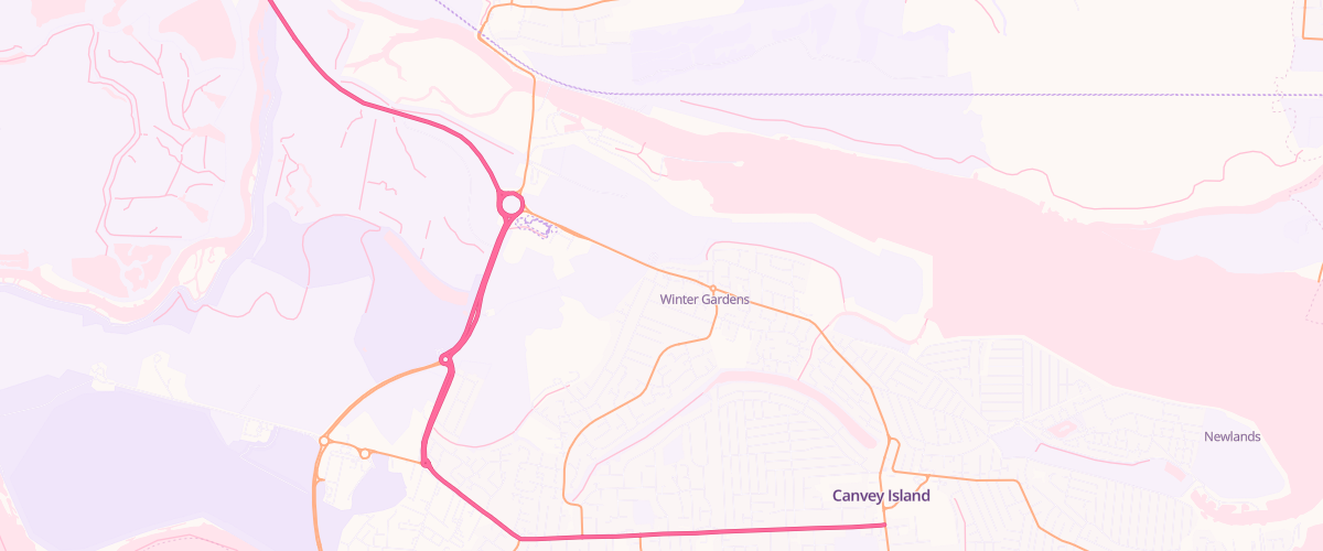 Map showing the location of Mfg Castle Point