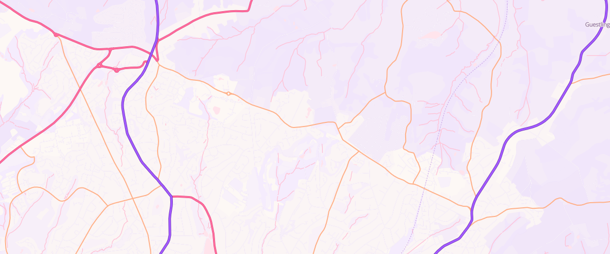 Map showing the location of Ascona Ridgeway Service Station