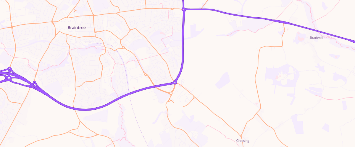 Map showing the location of Tgc Galleys Roundabout