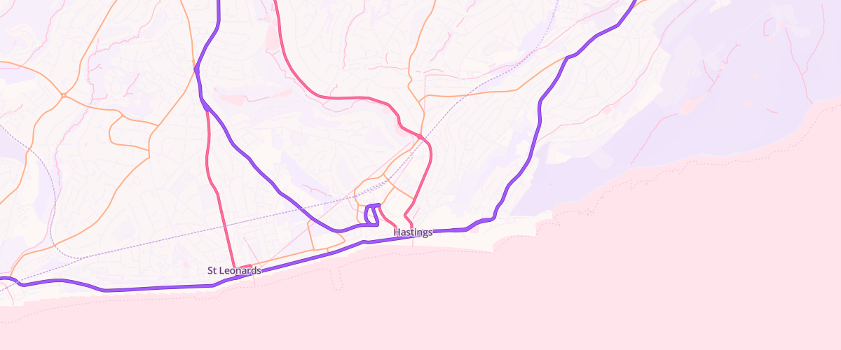 Map showing the location of Mfg Morrisons Hastings