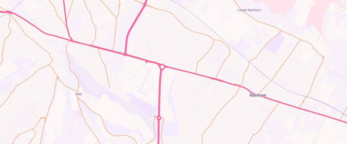 Map showing the location of Gillingham Kent Extra Petrol