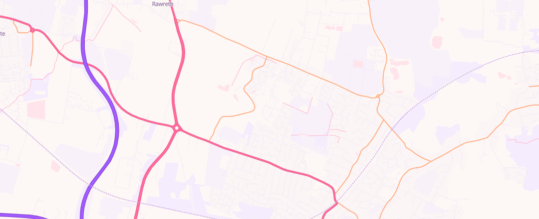Map showing Phoenix Motor Centre Limited, Rayleigh