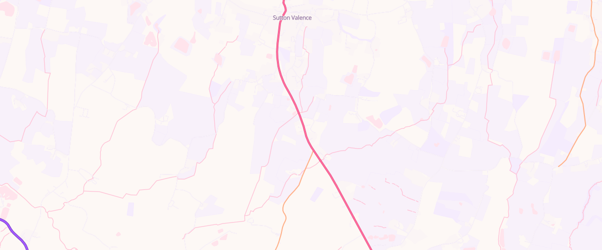 Map showing the location of Pgg Sutton Valance