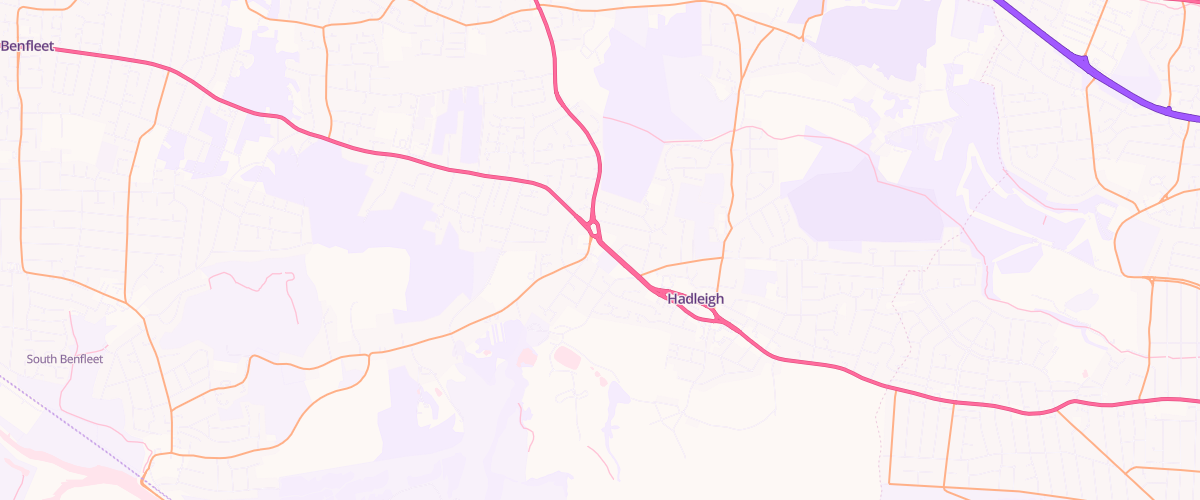 Map showing the location of Westwood Sf Connect