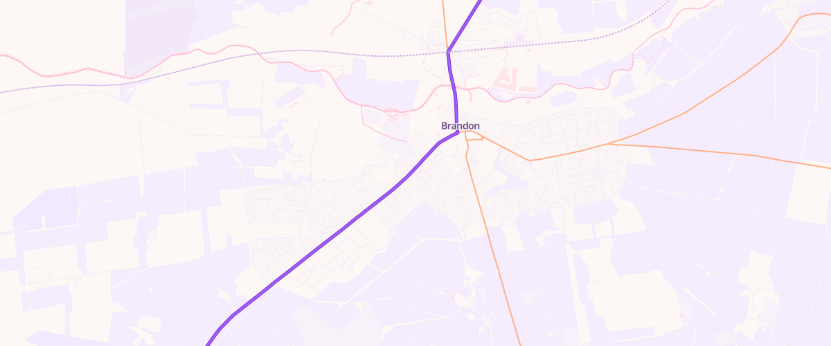Map showing the location of Finevale Service Station