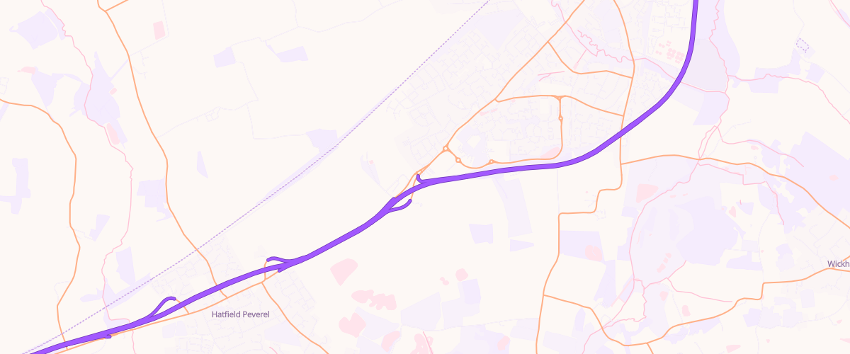 Map showing the location of Asda Witham Express Petrol