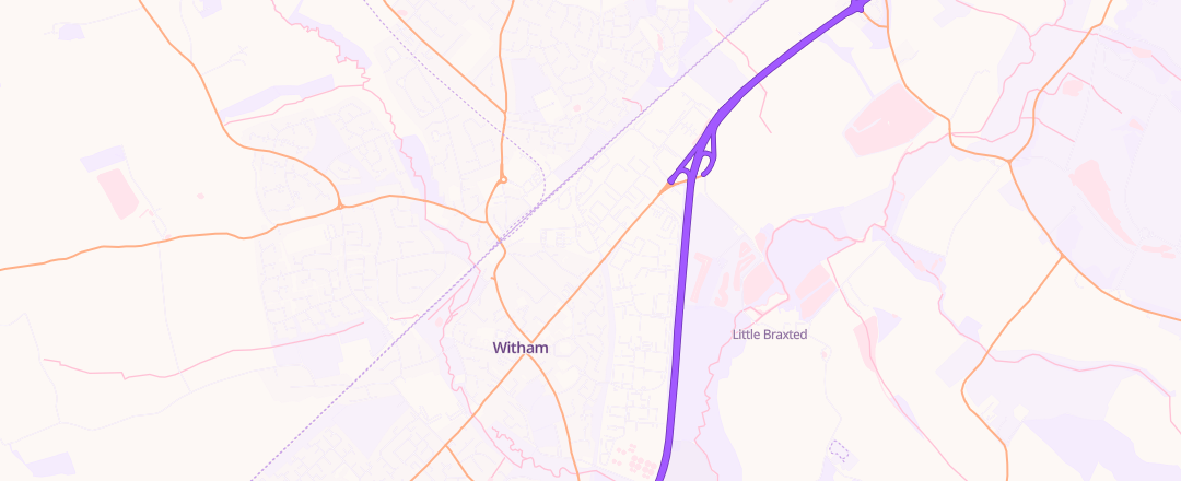 Map showing Revlac Auto Engineers, Witham