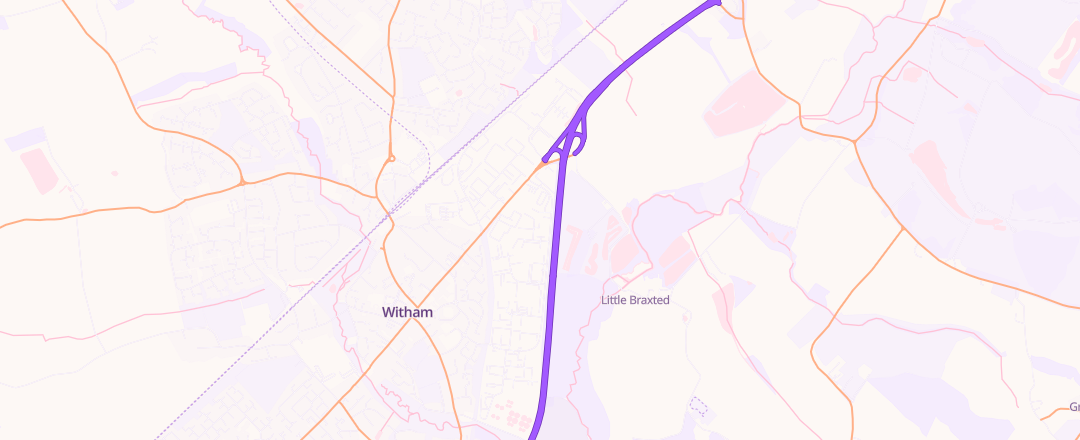 Map showing Rs Mot And Service Limited, Witham