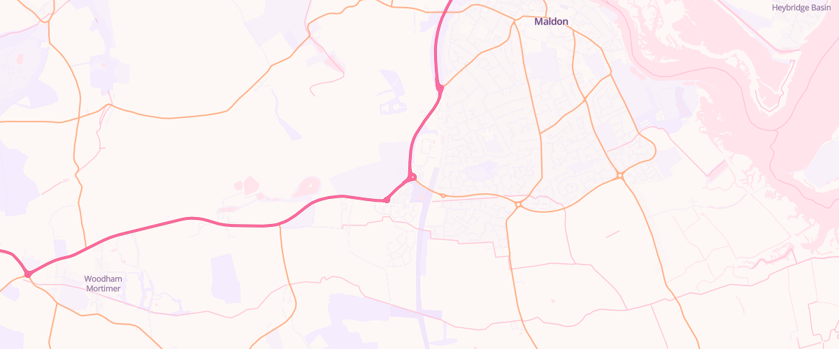 Map showing the location of Mfg Morrisons Maldon