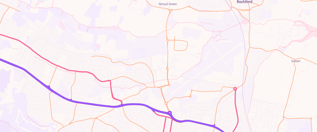 Map showing the location of Toomey Southend Filling Station