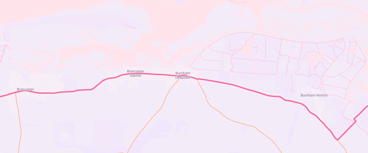 Map showing the location of Deepdale Stores