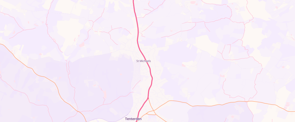 Map showing the location of Rontec St Michaels