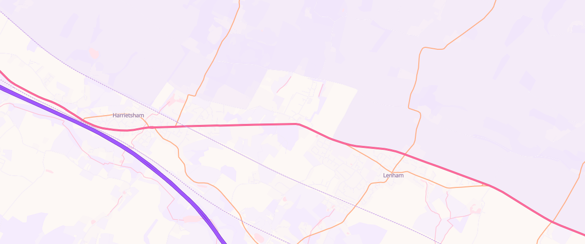 Map showing the location of Lenham Sf Connect