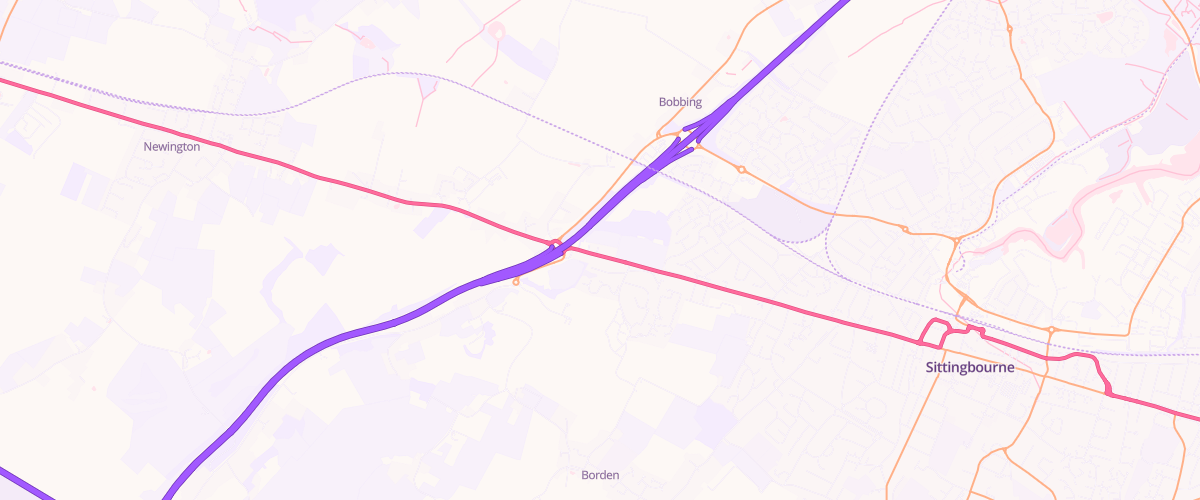 Map showing the location of Pgg Sittingbourne