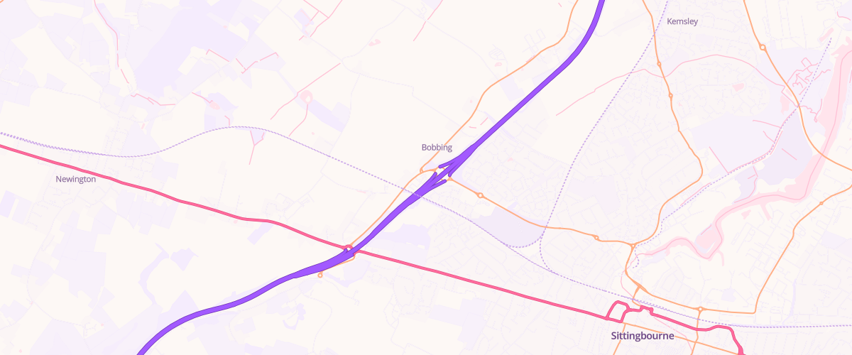Map showing the location of Asda Sittingbourne Express Petrol