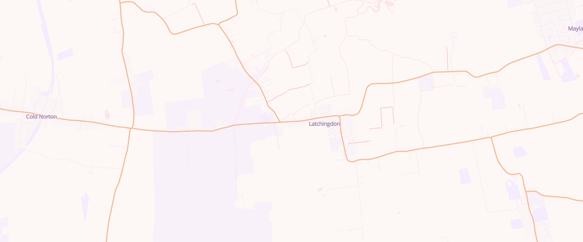 Map showing the location of Mfg Latchingdon