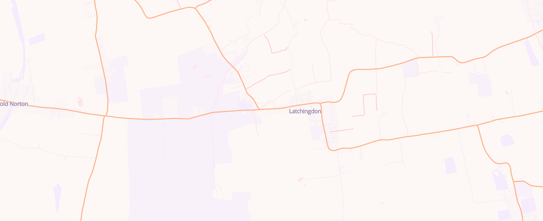 Map showing Latchingdon Garage, Chelmsford