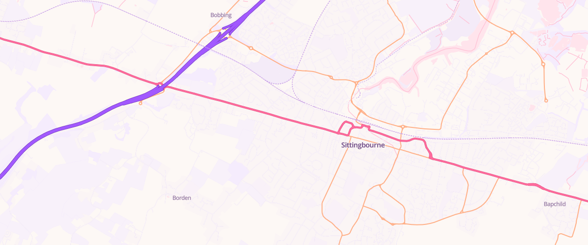 Map showing the location of Shell Sittingbourne