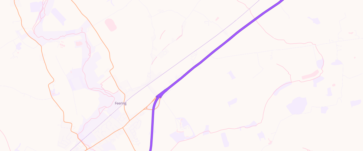Map showing the location of Mfg Feering