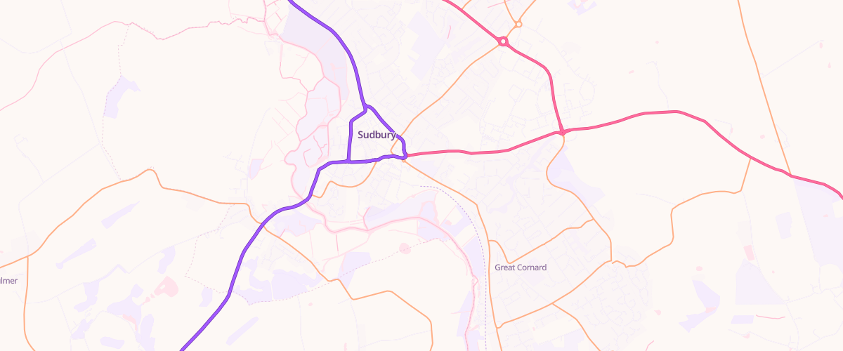 Map showing the location of Underwoods Bp Nisa