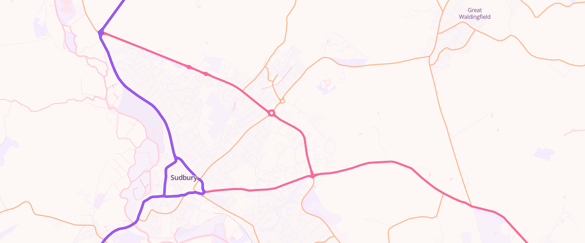 Map showing the location of Mfg Gainsborough