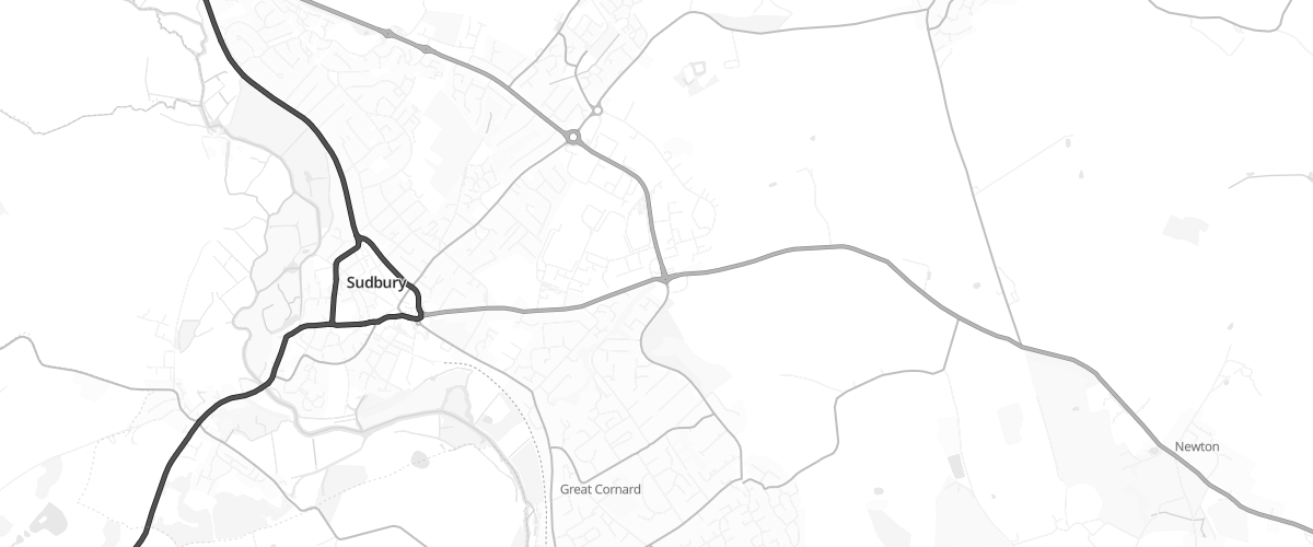 Map showing the location of Mfg Gainsborough