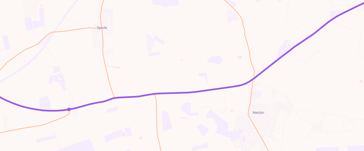 Map showing the location of Asda Necton Express Petrol