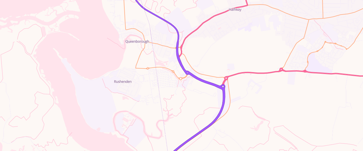 Map showing the location of Mfg Morrisons Sheppey