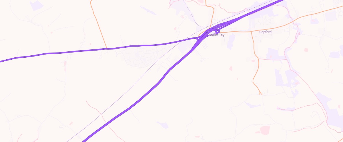 Map showing the location of Shell Doggetts Lane