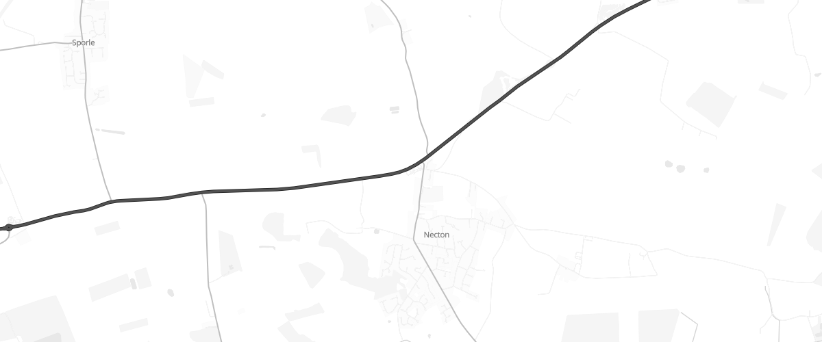 Map showing the location of Asda Necton Express Petrol