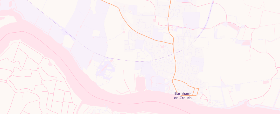 Map showing Dengie Mot, Burnham-On-Crouch