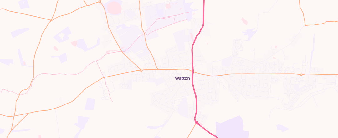 Map showing P F K Ling Ltd, Thetford