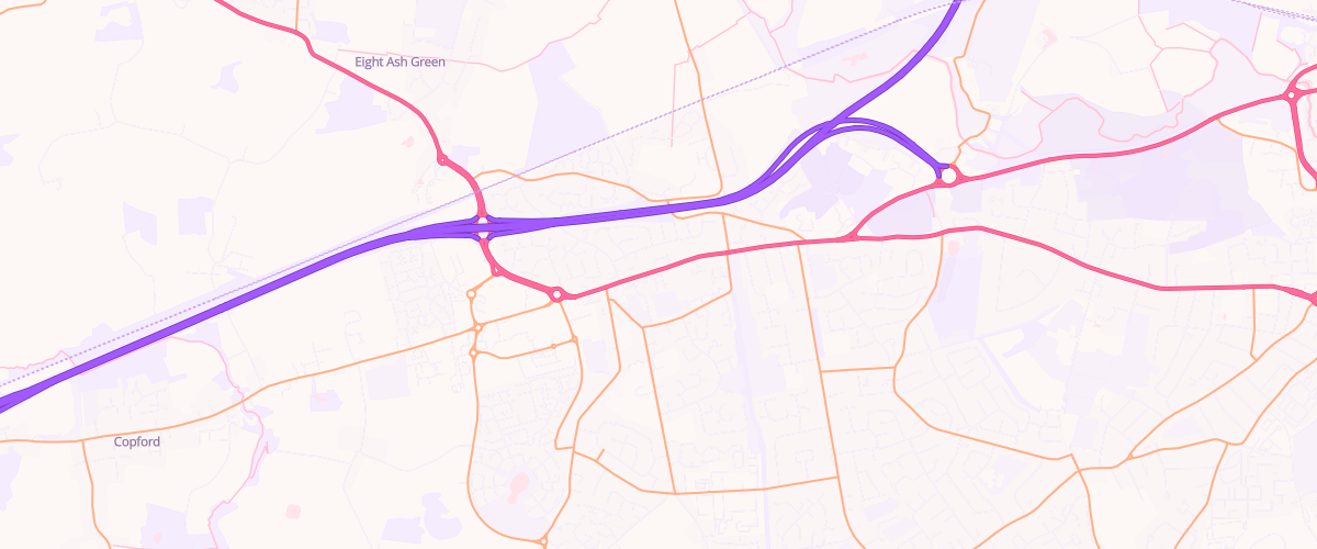 Map showing the location of Mfg Stanway