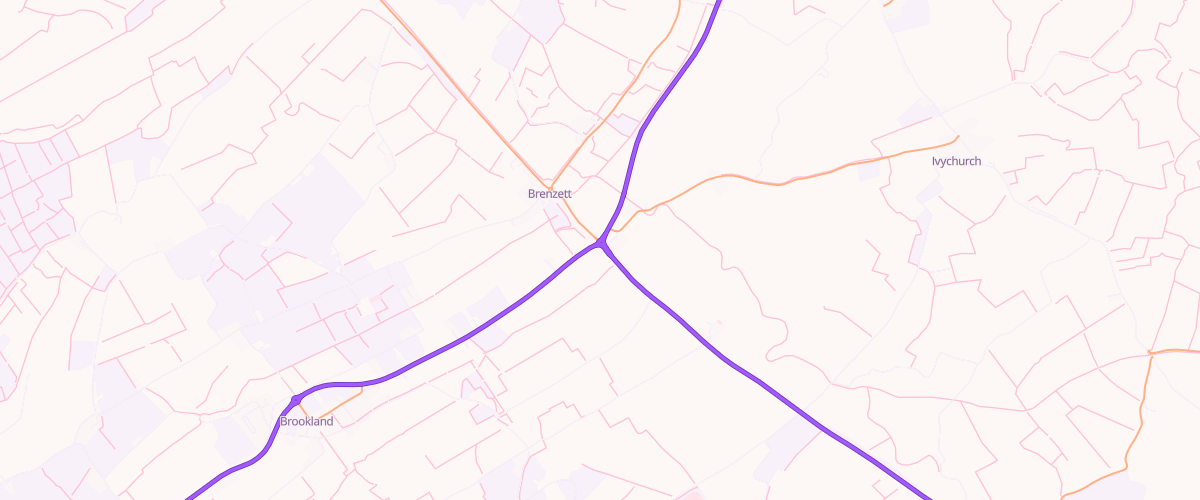 Map showing the location of Shell Co-Op Romney Marsh