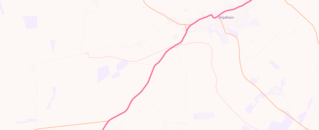 Map showing Ivan Chubbock, Thetford