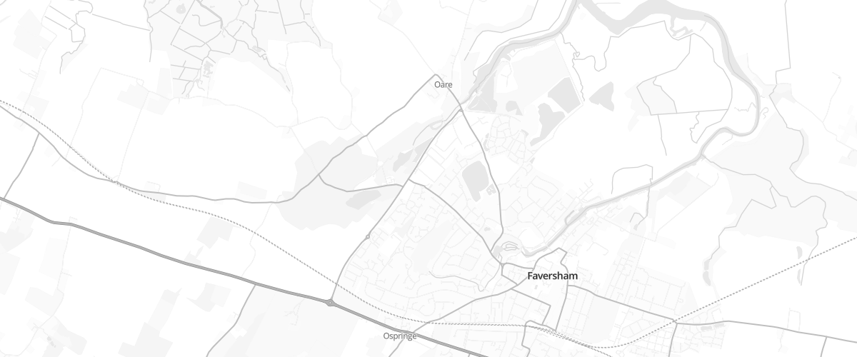 Map showing the location of Sainsburys Faversham Automat