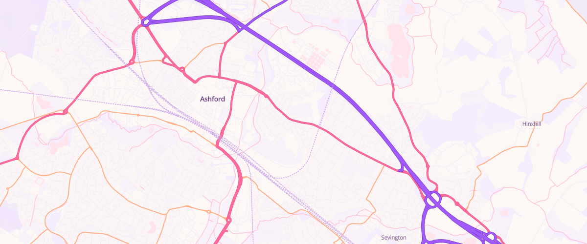 Map showing the location of Mfg East Stour