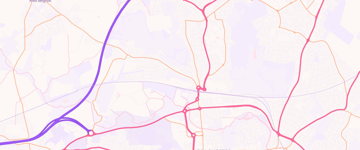 Map showing the location of Braiswick Service Station