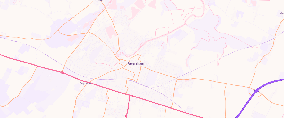 Map showing the location of Faversham Superstore Petrol Filling