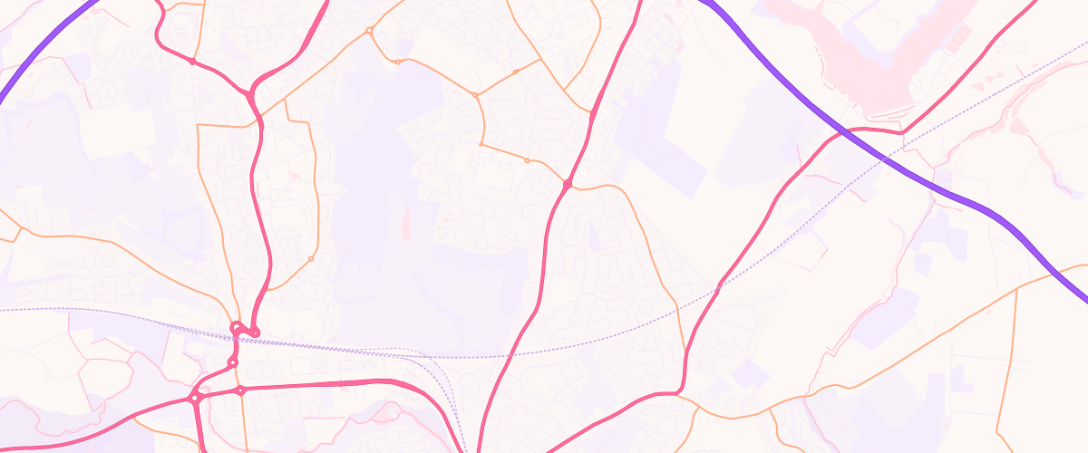 Map showing the location of Eastwood Sf Connect