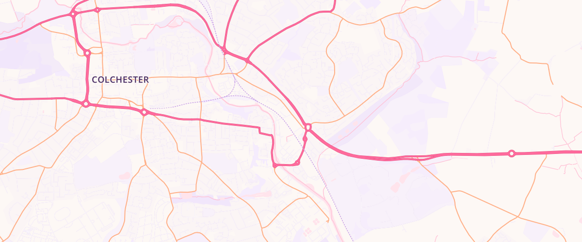 Map showing the location of Colchester Hythe Superstore Petrol