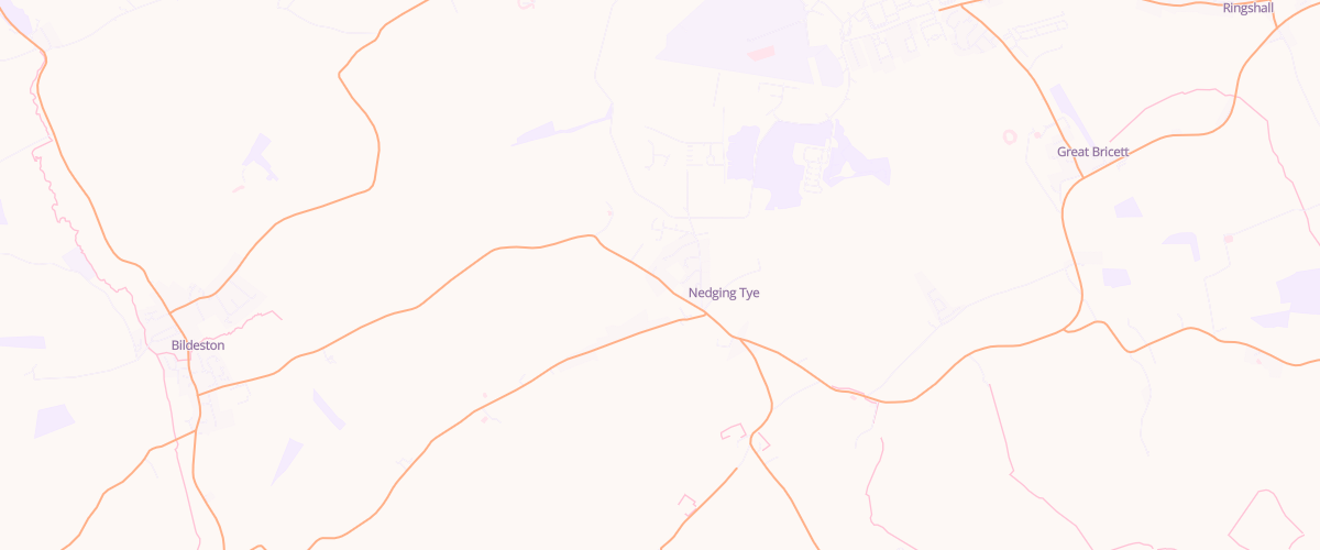 Map showing the location of Nedging Autocentre