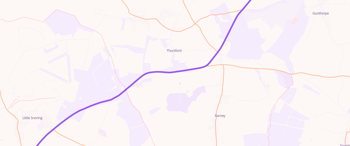 Map showing the location of Parkside