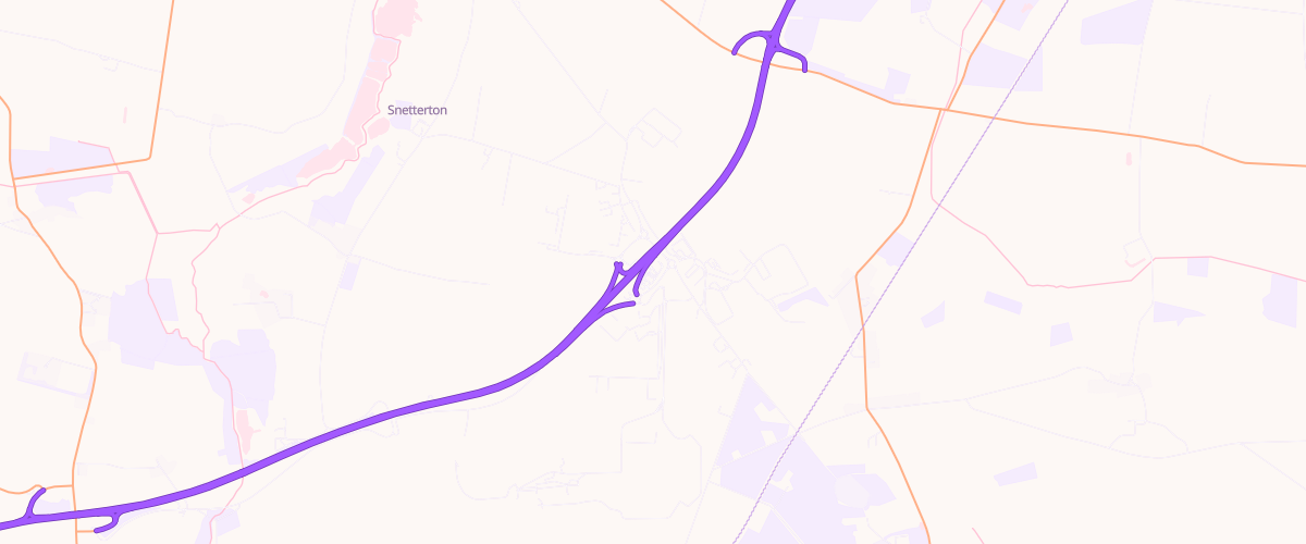 Map showing the location of Asda Snetterton Express Petrol