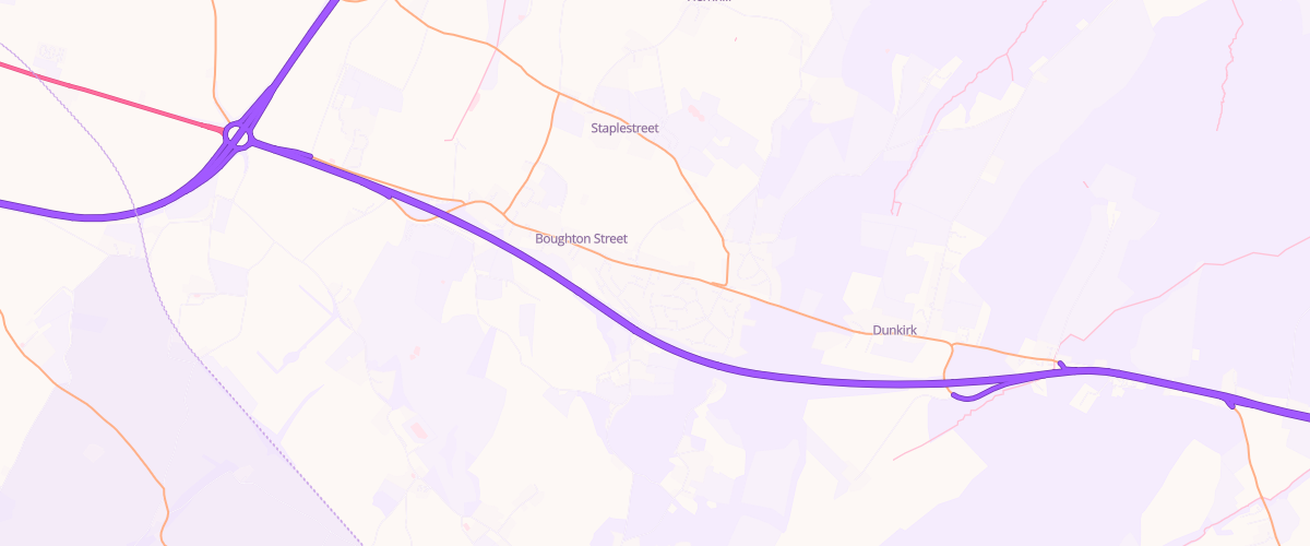 Map showing the location of Oak Motors Kent Ltd