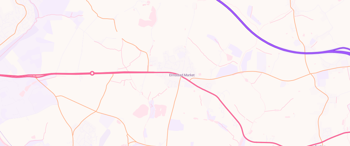 Map showing the location of Mfg Elmstead