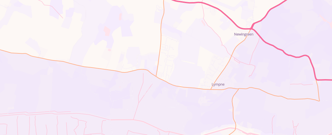 Map showing J F Motors, Lympne