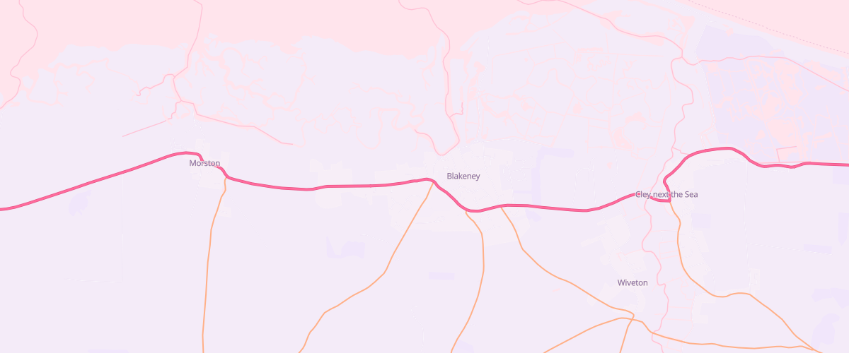 Map showing the location of Blakeney Garage Ltd
